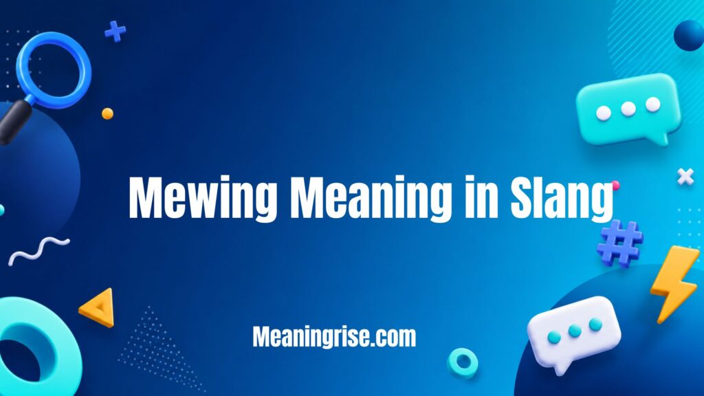 Mewing Meaning in Slang Explained