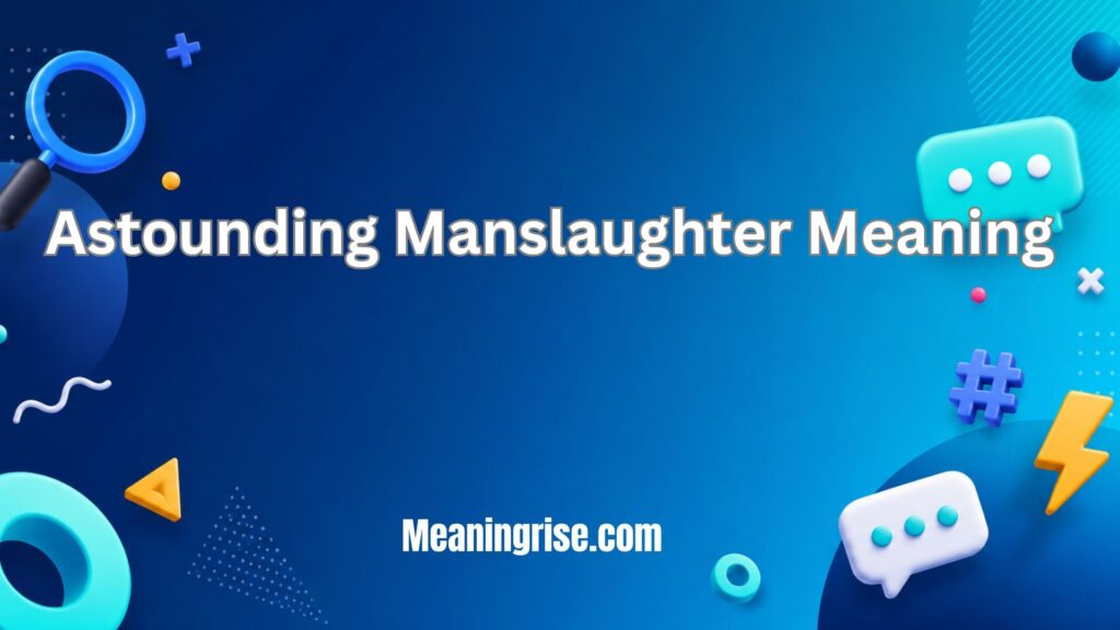 Legal concept illustration explaining the manslaughter meaning