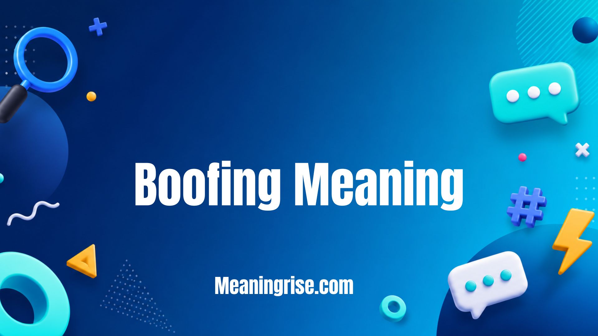llustration explaining the Boofing Meaning," with a clear educational focus on the slang term, its different contexts, and how it is used in online conversations and internet culture.