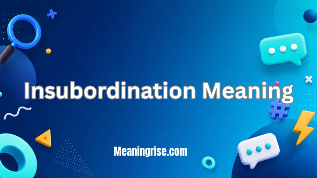 Insubordination meaning explained What does insubordination mean in the workplace?