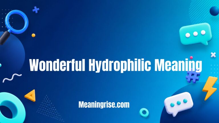 Illustration explaining the wonderful hydrophilic meaning, showing how hydrophilic substances attract, absorb, and interact easily with water molecules.