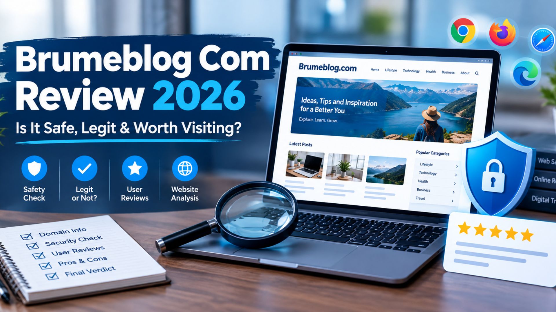 Brumeblog Com Review 2026 showing website safety, security, and legitimacy analysis
