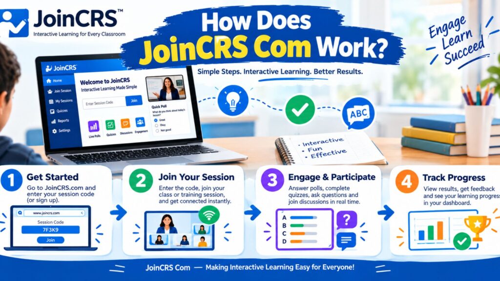 How does JoinCRS Com work and what process does the platform use?