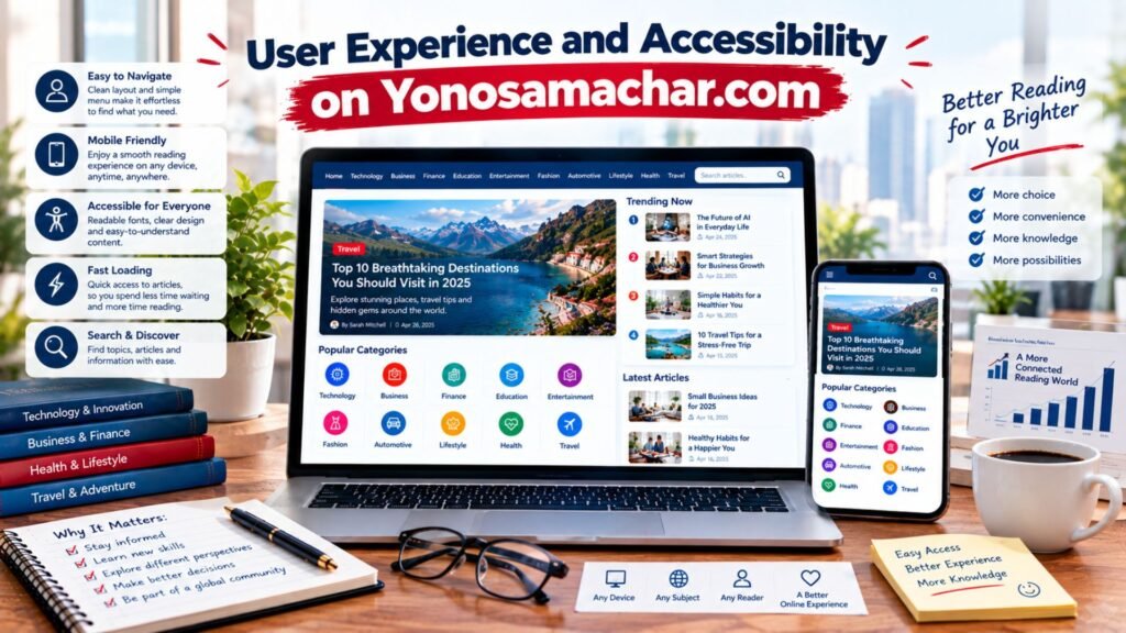 User Experience and Accessibility on Yonosamachar.com