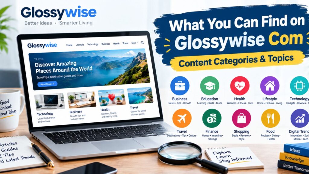 Glossywise.com website content and features