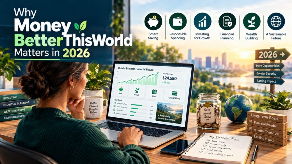 Why Money BetterThisWorld matters in 2026 for purposeful wealth, smart saving, investing, and financial planning