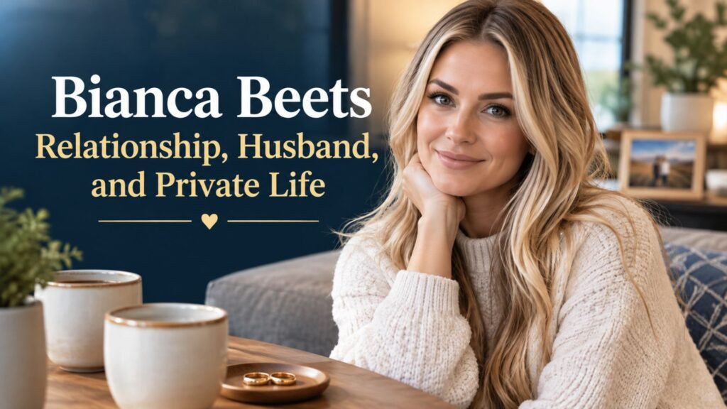 Bianca Beets relationship, husband, and private life featured image with a tasteful biographical editorial design