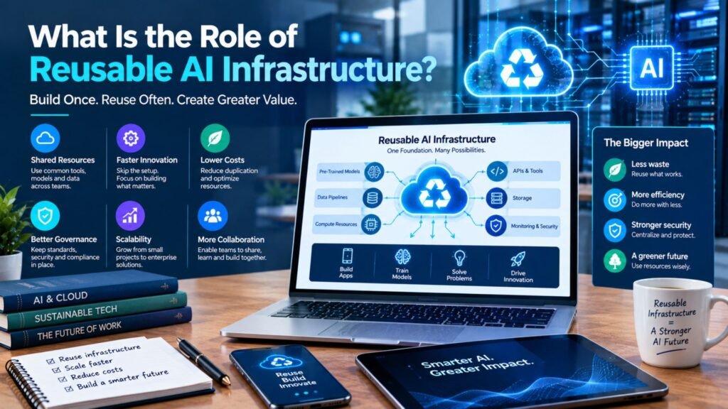 Reusable AI infrastructure supporting shared resources, scalable AI tools, faster innovation, lower costs, governance, and collaboration.





        

Is this conversation helpful so far?