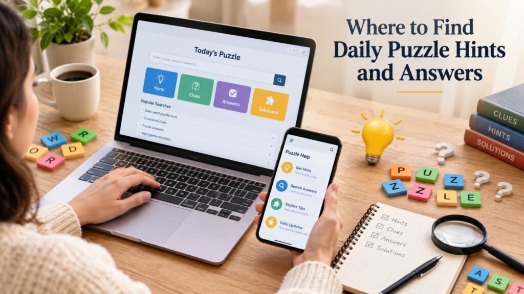 Where to find daily word puzzle hints and answers using online resources, clues, and puzzle-solving guides